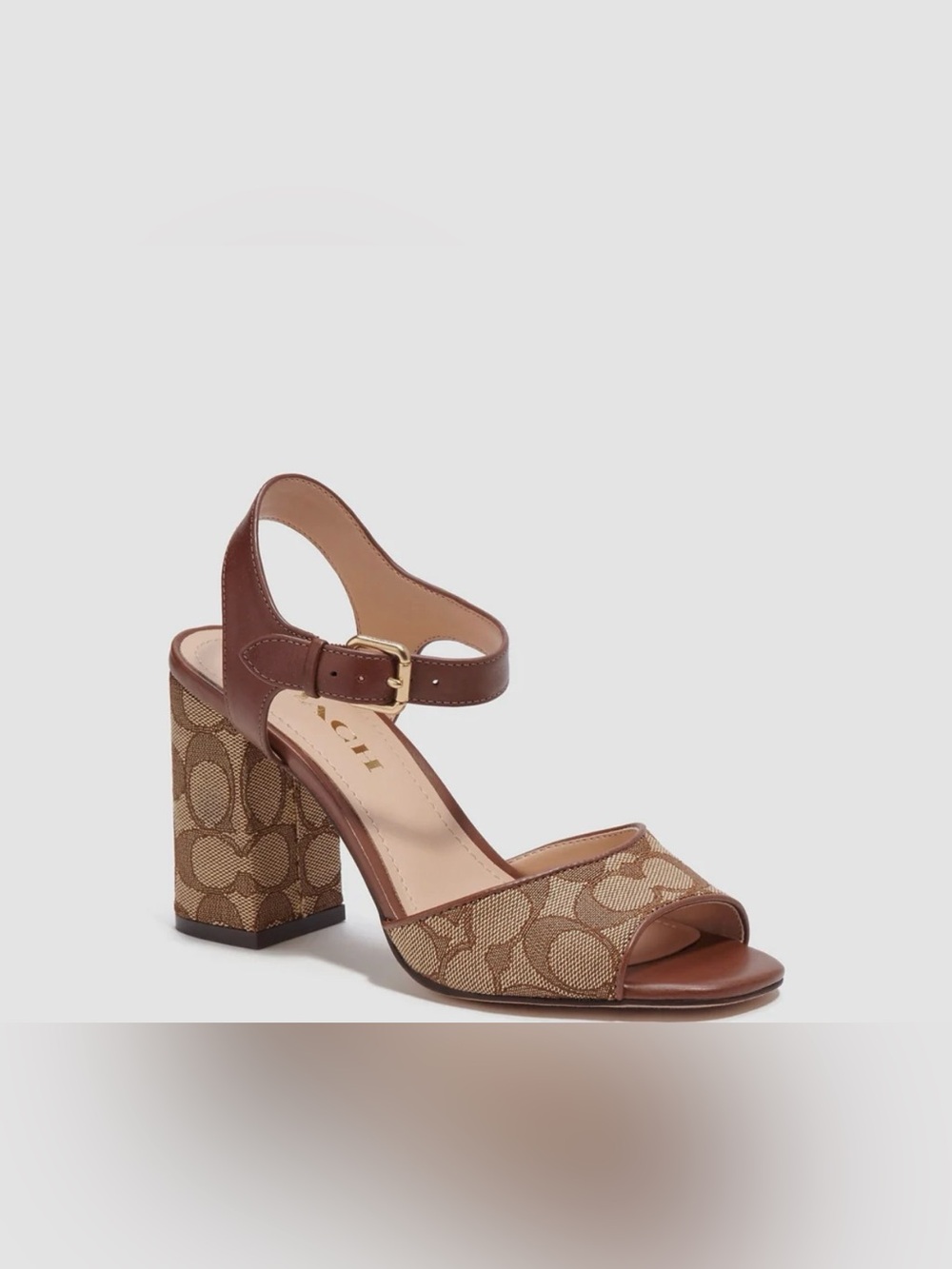 Coach Marla Sandal in Signature Jacquard NWT